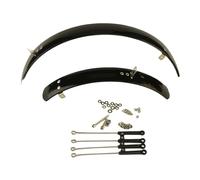 ZUGLQYSX Garde Boue VTT Garde-Boue à Installation Rapide, 2 pièces, Facile for vélos de 20 Pouces. Le Garde-Boue est Un ajout au Frein V-Brake Noir(20 inch vshape Black)