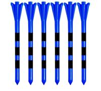 ZUGLQYSX Tees de Golf en Plastique incassable, tête à 5 Dents avec marqueurs Rayures, Support Balle, Faible Friction, Moins résistance, 50 pièces pour Les golfeurs(83.0mm Blue)