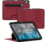 ZUGU CASE Compatible avec iPad Air 11 (M4 2026/M3 2025/M2 2024)&iPad Air 10.9 5ème/4ème Génération (2022/2020) Case, Charge sans Fil de Pencil, Support Magnétique avec 8 Angles Réglable [Rouge Cerise]