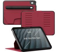 ZUGU Case Coque pour iPad 10e/11e génération A16 10.9" [Rouge Cerise] | Étui Ultra-Fin - Support Magnétique Réglable 8 Angles - Porte-Stylet - Auto Sleep/Wake