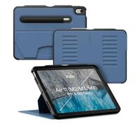 ZUGU Case Coque pour iPad Air 11 M2/M3/M4 & Air 10.9 Gen 5/4 [Bleu Ardoise] | Étui Ultra-Fin - Support Magnétique Réglable 8 Angles - Porte-Stylet avec Charge sans Fil du Pencil - Auto Sleep/Wake
