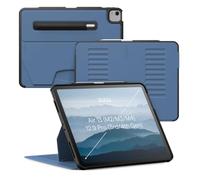 ZUGU Case Coque pour iPad Air 13 M2/M3/M4 Pro 12.9 Gen 3/4 [Bleu Ardoise] | Étui Ultra-Fin - Support Magnétique Réglable 10 Angles - Porte-Stylet avec Charge sans Fil du Pencil - Auto Sleep/Wake