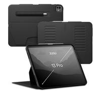 ZUGU CASE Coque pour iPad Pro 13 Pouces M4/M5 2024/2025 [Noire] | Étui Ultra-Fin - Support Magnétique Réglable 10 Angles - Porte-Stylet avec Charge sans Fil du Pencil - Auto Sleep/Wake