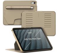 ZUGU CASE Étui pour iPad 10.9 11e/10e génération (A16 2025/2022), étui de protection fin à 8 angles avec support magnétique, porte-stylo, mise en veille/réveil automatique [Sable]