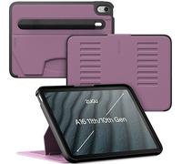 ZUGU Coque pour iPad 11èm / 10ème Génération 10,9 Pouces (A16 2025/2022), Case Ultra-Fin, Étui avec Porte Stylo, Support Magnétique avec 8 Angles Réglable [ Baie Violette ]
