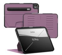 ZUGU Coque pour iPad Pro 11 (M4) 2024 Case Ultra-Fin, Charge sans Fil de Pencil, Support Magnétique avec 8 Angles Réglable [ Baie Violette ]