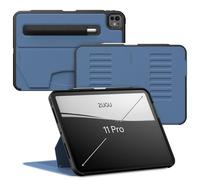 ZUGU Coque pour iPad Pro 11 (M4) 2024 Case Ultra-Fin, Charge sans Fil de Pencil, Support Magnétique avec 8 Angles Réglable [ Bleu Ardoise ]