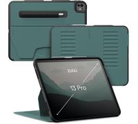 Zugu Coque Pour Ipad Pro 13 (M4 / M5) 2024/2025 Case Ultra-Fin Charge Sans Fil De Pencil, Support Magnétique Avec 10 Angles Réglable [ Vert Pin ]