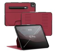ZUGU Coque pour iPad Pro 13 (M4 / M5) 2024/2025 Case Ultra-Fin Charge sans Fil de Pencil, Support Magnétique avec 10 Angles Réglable [ Rouge Cerise ]