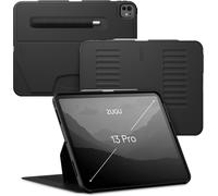 Zugu Coque Pour Ipad Pro 13 (M4 / M5) 2024/2025 Case Ultra-Fin Charge Sans Fil De Pencil, Support Magnétique Avec 10 Angles Réglable [ Noir ]