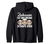 Zuhause Ist Wo Meine Schafe Sind Ferme Bouc Agneau Mouton Sweat à Capuche