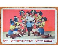 Zuhhgii ABBOTT AND COSTELLO Meet Captain Kidd 1953 - Affiche de cinéma en métal - Style vintage classique - Décoration murale pour café, bar, restaurant, grotte d'homme, taille 20,3 x 30,5 cm
