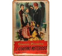 Zuhhgii Abbott & Costello Meet The Killer, Boris Karloff Affiche de film rétro en étain pour café, restaurant, maison, club, restaurant, cave d'homme, cadeau vintage en métal, 30,5 x 20,3 cm.