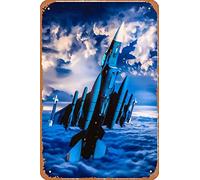 Zuhhgii Ace Combat Jet Fighter Blue Skies - Plaque murale vintage amusante en métal pour bar, café, garage, maison, cadeau d'anniversaire, mariage - 30,5 x 20,3 cm