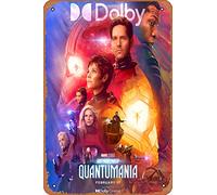 Zuhhgii Affiche de film Ant-Man And The Wasp Quantumania (Paul Rudd, Evangeline Lilly) - 20,3 x 30,5 cm - Plaque en métal vintage pour maison, bar, pub, garage