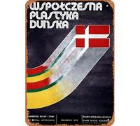 Zuhhgii Affiche de film au design danois contemporain rétro en étain 20,3 x 30,5 cm, affiche de film d'art classique de télévision affiches de musique, affiches de musique, affiches de magasin
