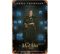 Zuhhgii Affiche de film de Roald Dahl's Matilda (Emma Thompson, Miss Trunchbull) - 20,3 x 30,5 cm - Plaque vintage en métal pour maison, bar, pub, garage, décoration cadeaux