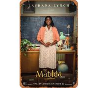 Zuhhgii Affiche de film de Roald Dahl's Matilda (Lashana Lynch, Miss Honey) - 20,3 x 30,5 cm - Plaque en métal vintage pour maison, bar, pub, garage