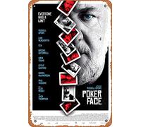 Zuhhgii Affiche de film Poker Face (Russell Crowe, Liam Hemsworth) - 20,3 x 30,5 cm - Plaque en métal vintage pour maison, bar, pub, garage, décoration cadeaux