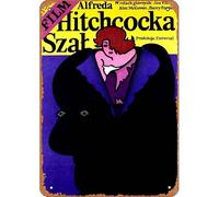 Zuhhgii Affiche de film polonais Frenzy, Hitchcock, affiche de film rétro en étain 20,3 x 30,5 cm, affiche de cinéma, affiche de cinéma, affiche de musique, affiche de musique, affiche de magasin