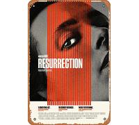 Zuhhgii Affiche de film Résurrection (Rebecca Hall, Grace Kaufman) - 20,3 x 30,5 cm - Plaque en métal vintage pour maison, bar, pub, garage, décoration