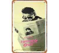 Zuhhgii Affiche de film rétro classique avec inscription « HIDING OUT » - Jon Cryer Annabeth Gish Keith Coogan - Plaque murale décorative en métal - Cadeau pour karaoké, bar, pub, club