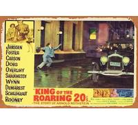 Zuhhgii Affiche de film rétro classique King of the Ruging 20's Original Lobby Card 7 David Janssen - Décoration murale vintage - Plaque en métal pour cadeau karaoké, homme, grotte, bar, pub, cuisine