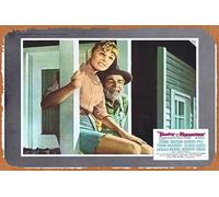 Zuhhgii Affiche de film rétro classique TAMMY AND THE MILLIONAIRE Lobby Card 6 Debbie Watson Frank McGrath Denver Pyle vintage en métal Affiche de film TV Cadeau Karaoké Bar Pub Club Décoration murale