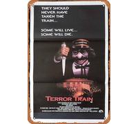 Zuhhgii Affiche de film rétro classique Terreur, Train Daybill, Jamie Lee Curtis David Copperfield Plaque murale décorative en métal pour homme