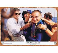 Zuhhgii Affiche de film rétro classique The Big Blue Original Lobby Card 2 Luc Besson Robert Garland Plongée sous-marine baleine vintage en métal affiche de film TV ancien cadeau karaoké bar pub club