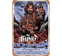 Zuhhgii Affiche de film rétro en étain The Thing - Affiche de film classique - Décoration murale - 20,3 x 30,5 cm
