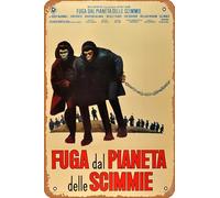 Zuhhgii Affiche de film rétro « Escape From the Planet of the Apes » - Plaque en métal vintage pour café, restaurant, maison, club, restaurant, cave - 30,5 x 20,3 cm.