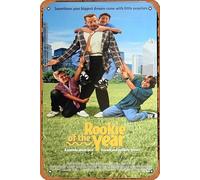 Zuhhgii Affiche de film rétro Rookie of the Year - Affiche originale du film Daybill Daniel Stern Gary Busey - 20,3 x 30,5 cm - Affiche en métal - Cadeau de bar - Karaoké Club Man Cave