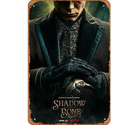 Zuhhgii Affiche de film Shadow And Bone (Freddy Carter, Kaz Brekker) - 20,3 x 30,5 cm - Plaque vintage en métal pour maison, bar, pub, garage, décoration cadeaux