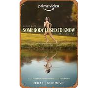 Zuhhgii Affiche de film Somebody I Used To Know (Alison Brie, Dave Franco) - 20,3 x 30,5 cm - Plaque en métal vintage pour maison, bar, pub, garage