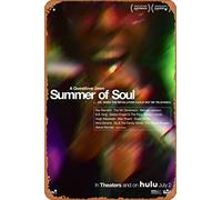 Zuhhgii Affiche de film Summer Of Soul (Questlove,Ray Barretto) - 20,3 x 30,5 cm - Plaque vintage en métal pour maison, bar, pub, garage, décoration cadeaux