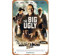 Zuhhgii Affiche de film The Big Ugly (Vinnie Jones, Malcolm Mcdowell) - 20,3 x 30,5 cm - Plaque en métal vintage pour maison, bar, pub, garage