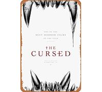 Zuhhgii Affiche de film The Cursed (Boyd Holbrook, Kelly Reilly) - 20,3 x 30,5 cm - Plaque en métal vintage pour maison, bar, pub, garage