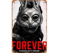 Zuhhgii Affiche de film The Forever Purge (Blumhouse, Everardo Gout) - 20,3 x 30,5 cm - Plaque en métal vintage pour maison, bar, pub, garage