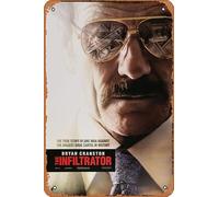 Zuhhgii Affiche de film The Infiltrator rétro en étain pour café, restaurant, maison, club, restaurant, caverne, cadeau vintage, 30,5 x 20,3 cm.