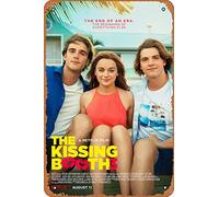 Zuhhgii Affiche de film The Kissing Booth 3 (Joey King, Joel Courtney) - 20,3 x 30,5 cm - Plaque vintage en métal pour maison, bar, pub, garage, décoration cadeau