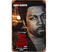 Zuhhgii Affiche de film The Many Saints Of Newark (Leslie Odom Jr, Harold Mcbrayer) - 20,3 x 30,5 cm - Plaque en métal vintage pour maison, bar, pub, garage