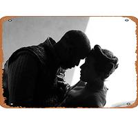 Zuhhgii Affiche de film The Tragedy Of Macbeth (Denzel Washington, Frances Mcdormand) - 20,3 x 30,5 cm - Plaque en métal vintage pour maison, bar, pub, garage
