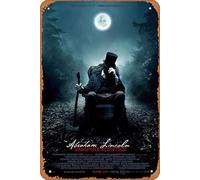 Zuhhgii Affiche de film vintage Abraham Lincoln : Vampire Hunter - Décoration murale classique pour bar, pub, café, cuisine, salle de bain, karaoké