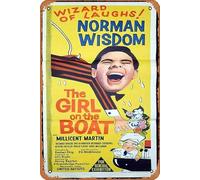 Zuhhgii Affiche de film vintage classique The Girl on the Boat - Affiche de film originale Daybill - Norman Wisdom Millicent Martin Richard Briers - Cadeau pour karaoké, bar, pub, club