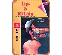 Zuhhgii Affiche de film vintage Lips & McCain 1978 (version américaine) - Plaque en métal vintage - 20,3 x 30,5 cm