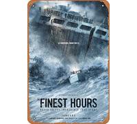 Zuhhgii Affiche de film vintage The Finest Hours - Décoration murale classique - Pour bar, pub, café, cuisine, salle de bain, karaoké - 20,3 x 30,5 cm