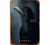 Zuhhgii Affiche de l'émission télévisée The Sandman (Matthew The Raven, Patton Oswalt) - 20,3 x 30,5 cm - Plaque vintage en métal pour maison, bar, pub, garage, décoration cadeau