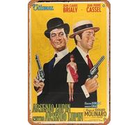 Zuhhgii Affiche du film Arsene Lupin vs. Arsene Lupin - Plaque murale rétro en métal pour café, restaurant, maison, club, restaurant, cave, cadeau vintage - 30,5 x 20,3 cm