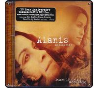Zuhhgii Alanis Morissette - Panneau acoustique en métal avec inscription « Jagged Little Pill » - Décoration murale vintage avec inscription « Man Cave » - Pour salle de bain, piscine, bar, salle de
